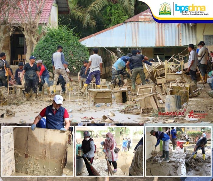 
						 BPSDM Aceh Kembali Melakukan Aksi Gotong Royong Bersama di Wilayah Terdampak Banjir Hidrometeorologi di SMPN 1 Kejuruan Muda Aceh Tamiang Tahap II 
					