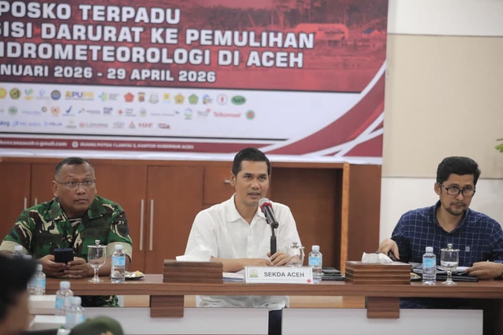 
						 Sekda Aceh Instruksikan Percepatan Huntara dan Stok Logistik Harus Siap Sebelum Ramadhan 
					