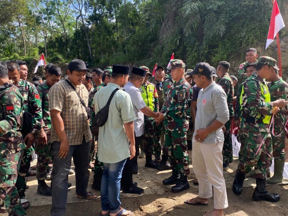 
						 Jembatan Bailey 15 Meter di Meriah Jaya Difungsikan, Akses Warga Pulih 
					