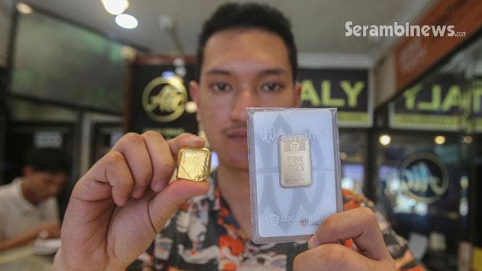 Harga Emas Antam Turun Rp 40.000 per Gram Jelang Ramadhan di Aceh