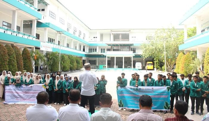 100 Mahasiswa UNIKI Bireuen Berangkat Pemulihan Pasca Bencana di Aceh Tengah