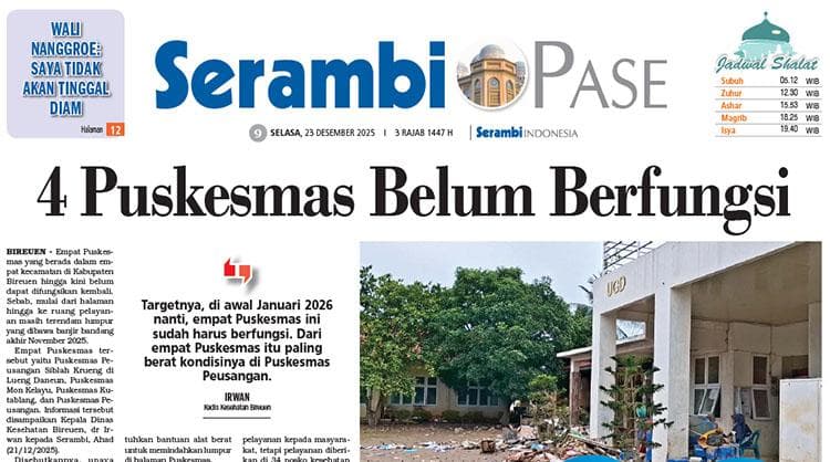 Empat Puskesmas Belum Berfungsi di Bireuen