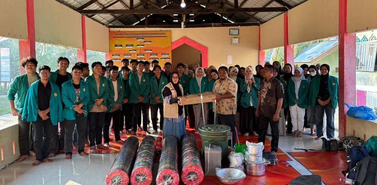Mahasiswa USK Bangkitkan Sentra Moringa Rambong Payong Pasca Banjir