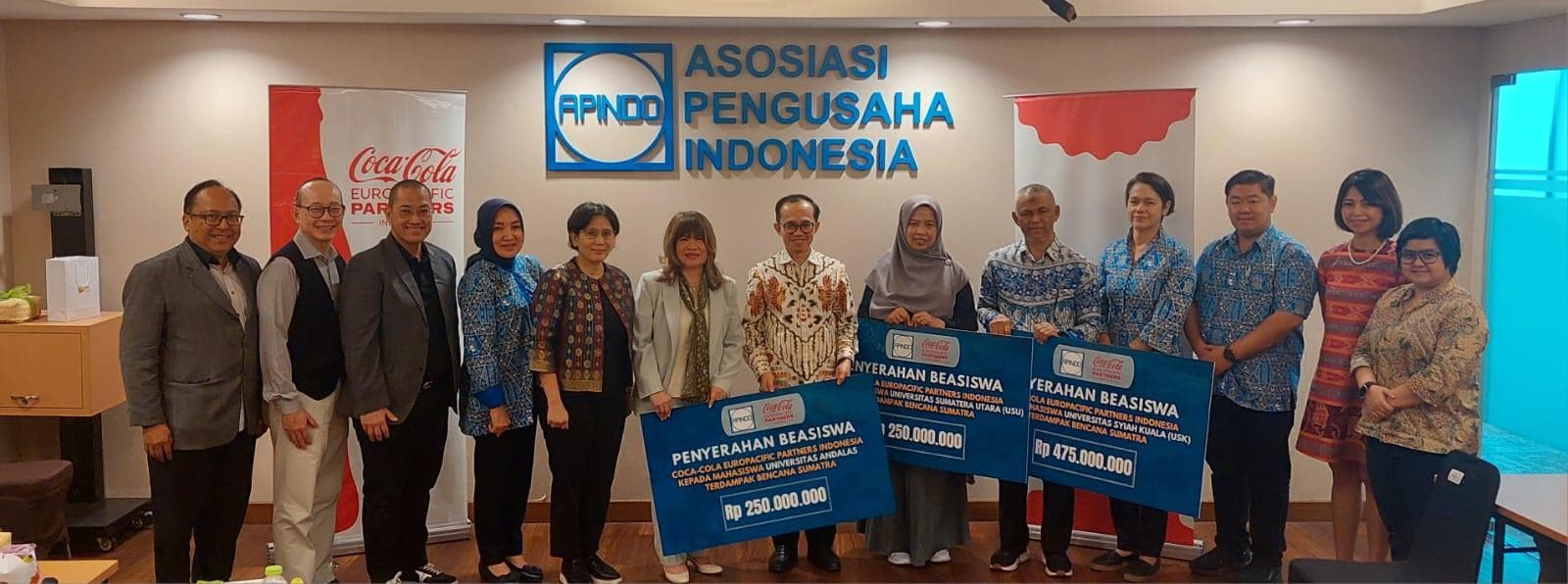 USK Terima Bantuan Rp475 Juta dari APINDO untuk Mahasiswa Terdampak Bencana