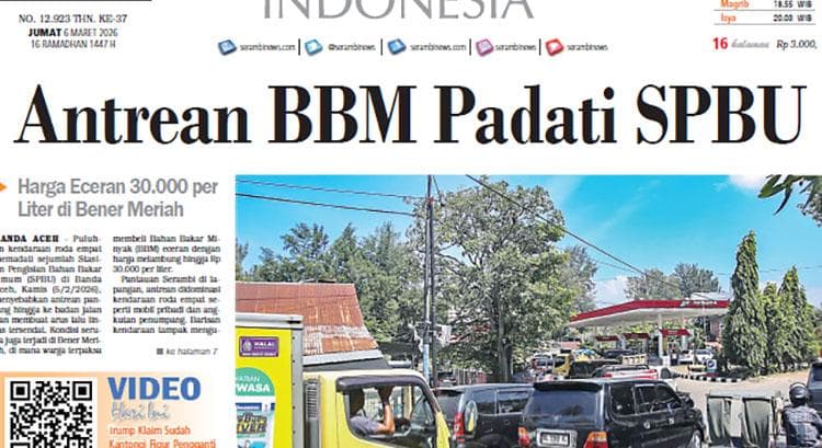 Antrean Panjang di SPBU Aceh, BBM Eceran Capai Rp 30.000 per Liter