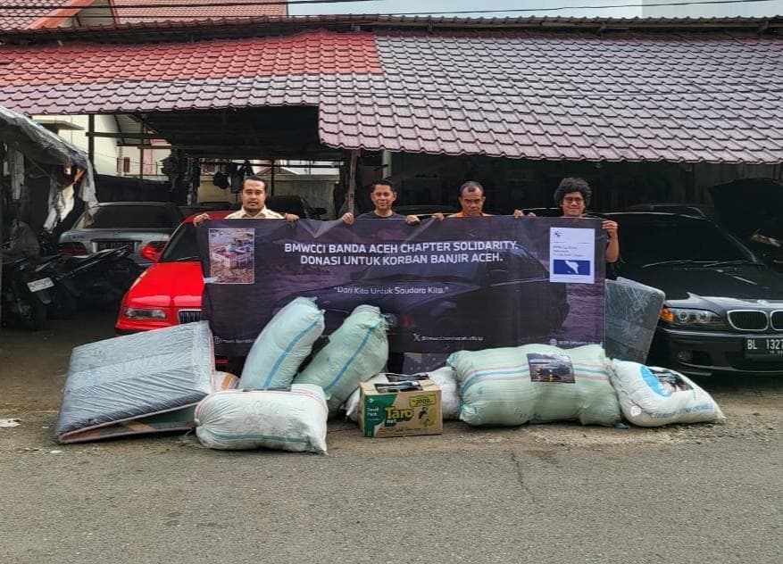 BMW Car Clubs Banda Aceh Salurkan Bantuan untuk Korban Banjir Aceh Tamiang