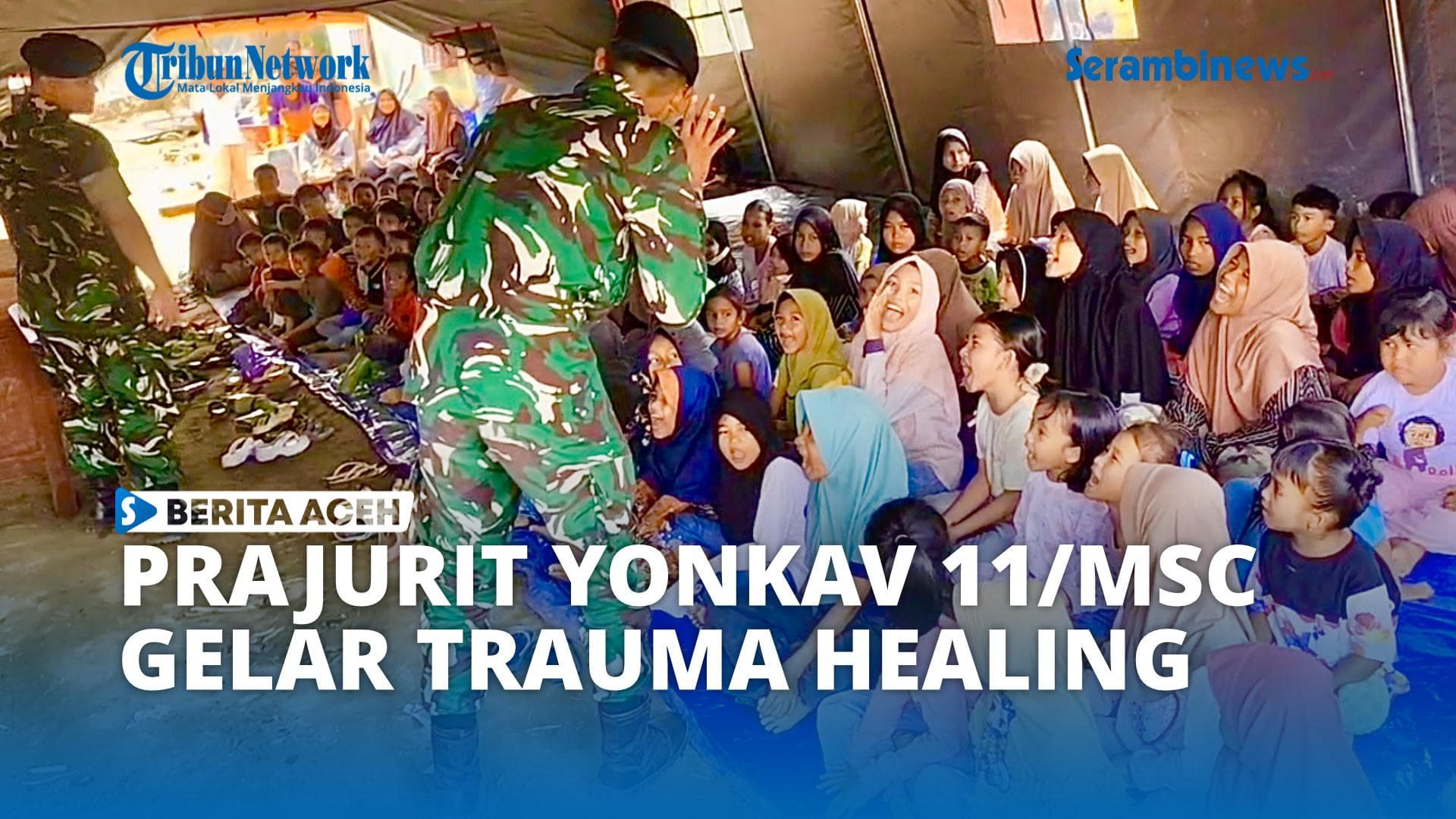 Yonkav 11/MSC Bantu Anak Korban Banjir Aceh Tamiang Pulih Psikologis