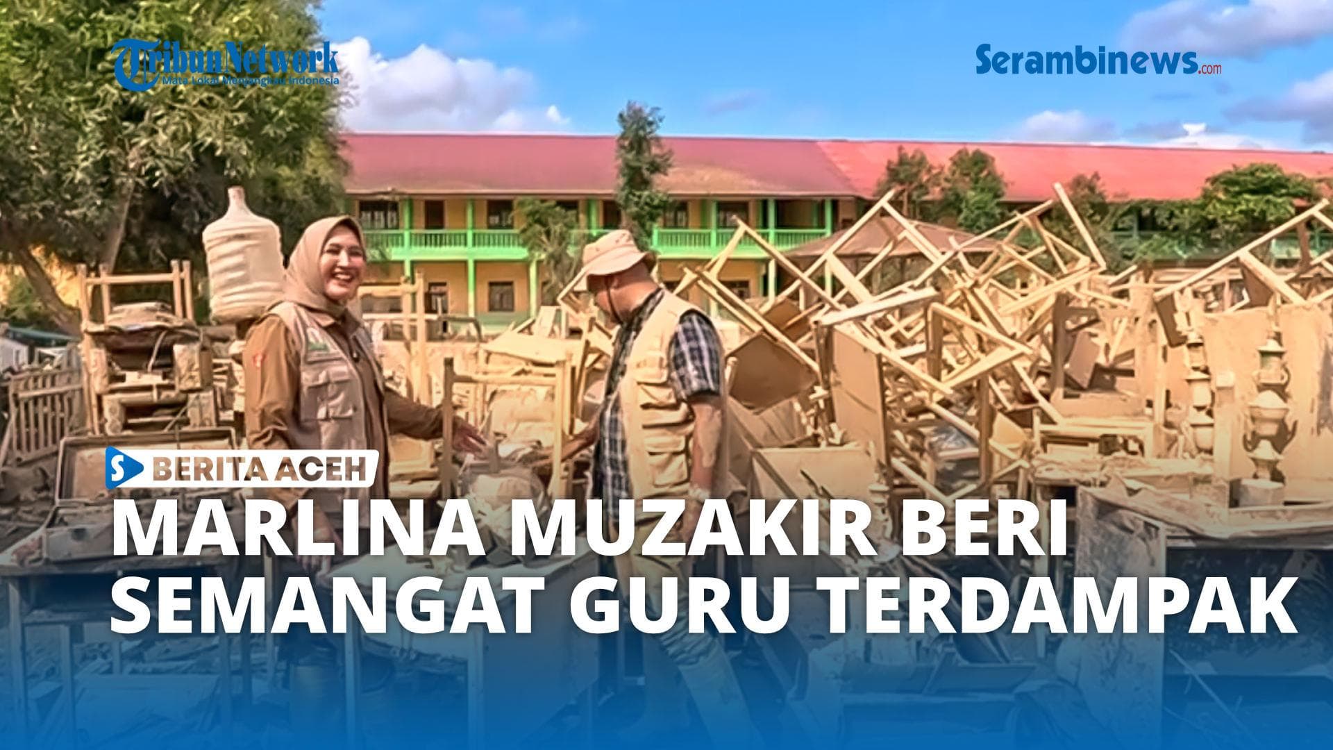 Guru Aceh Tamiang Bersihkan Sekolah Pasca Bencana, Dapat Insentif Rp2 Juta