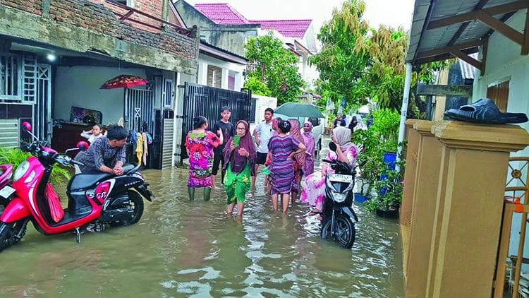 Banjir Genangan Rendam 16 Rumah di Gampong Mibo, Warga Diminta Waspada