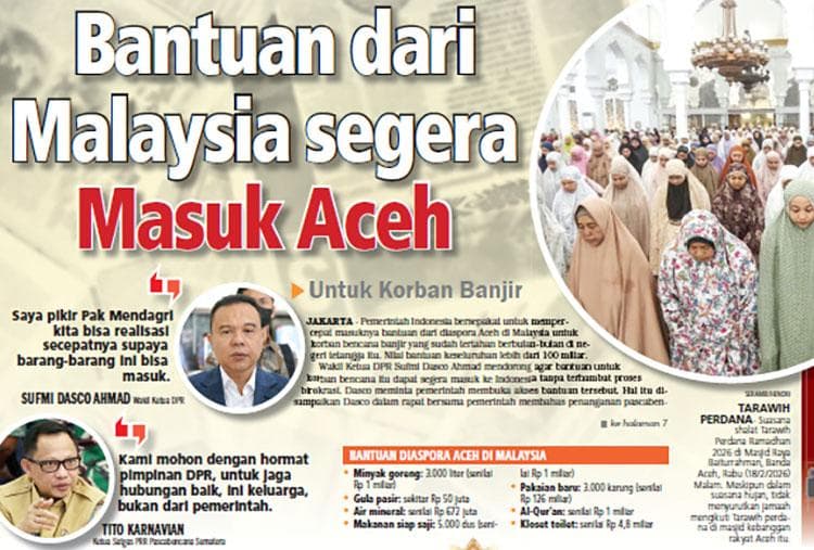 Bantuan Diaspora Aceh dari Malaysia Segera Masuk untuk Korban Banjir