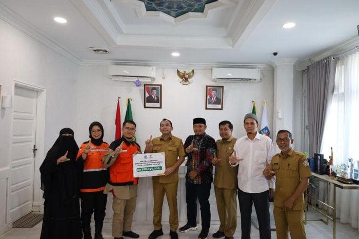 Baznas Tangsel Salurkan Rp350 Juta untuk Korban Banjir Lhokseumawe