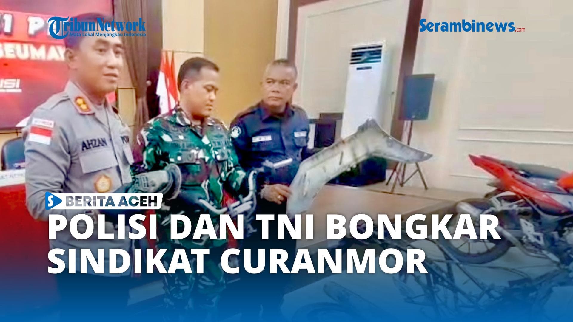 Polres Lhokseumawe Tangkap 7 Tersangka Sindikat Curanmor Sepeda Motor