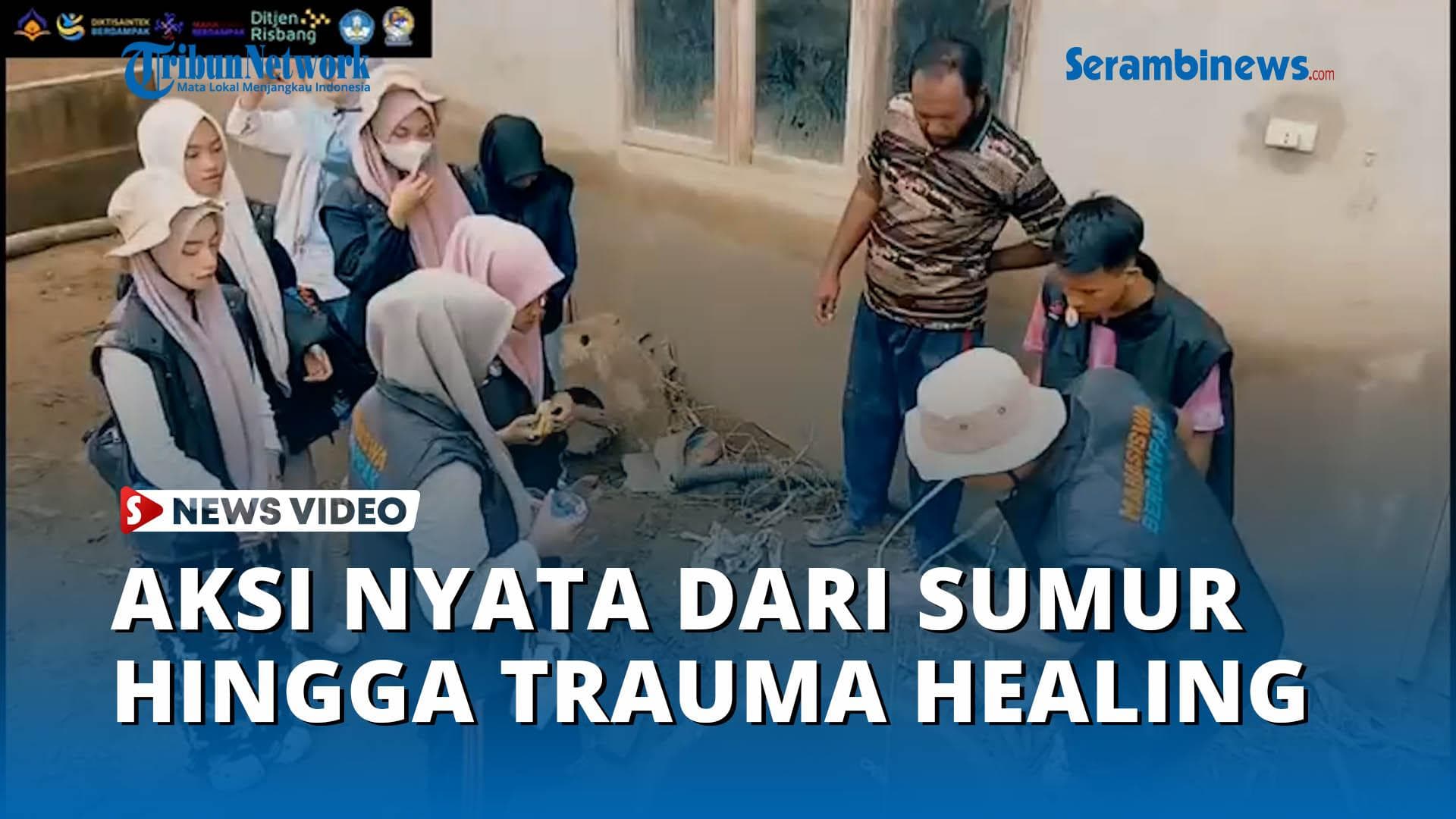 Mahasiswa UBBG Galang Air Bersih dan Trauma Healing untuk Korban Banjir Pidie Jaya