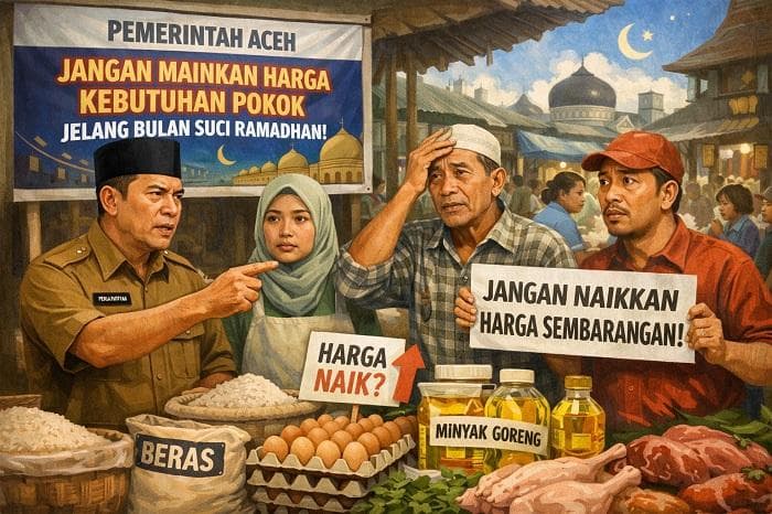 Disperindag Aceh Waspadai Kenaikan Harga Sembako Ramadhan, Siap Tindak Tegas