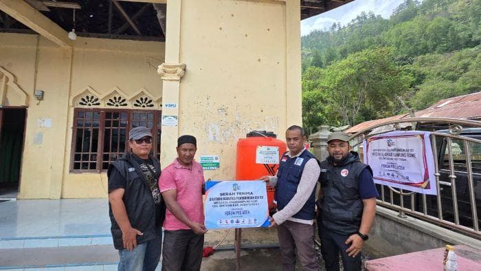 FPRB Aceh Salurkan Alat Penyaring Air RO ke 5 Titik di Aceh Tengah