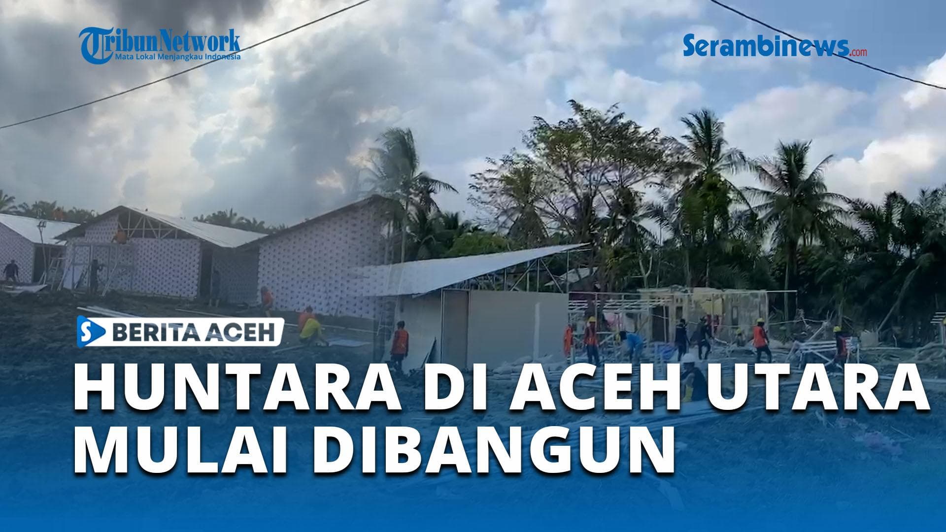 Pembangunan Huntara di Langkahan Aceh Utara Mulai Dikerjakan