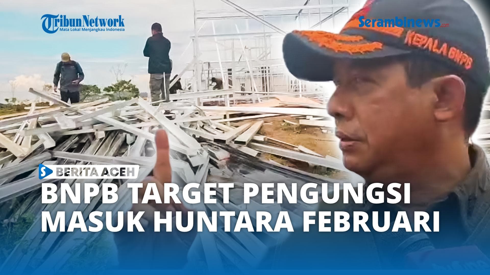 Pengungsi Pidie Jaya Targetkan Pindah ke Huntara Februari 2026
