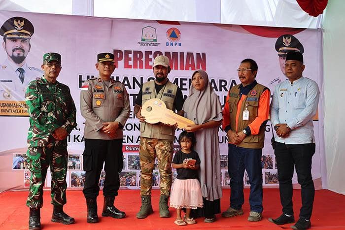 3.843 Rumah Rusak Berat di Aceh Timur, BNPB Bangun 2.594 Huntara