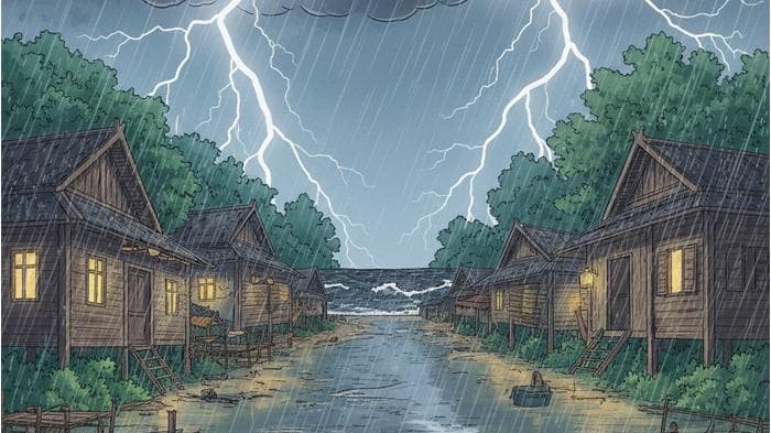 Petani Aceh Utara Tewas Disambar Petir, Bocah 9 Tahun Terluka Parah