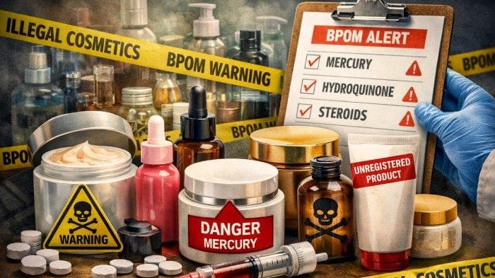 BPOM Temukan 26 Kosmetik Berbahaya di Aceh, Waspadai Dampak Kesehatan