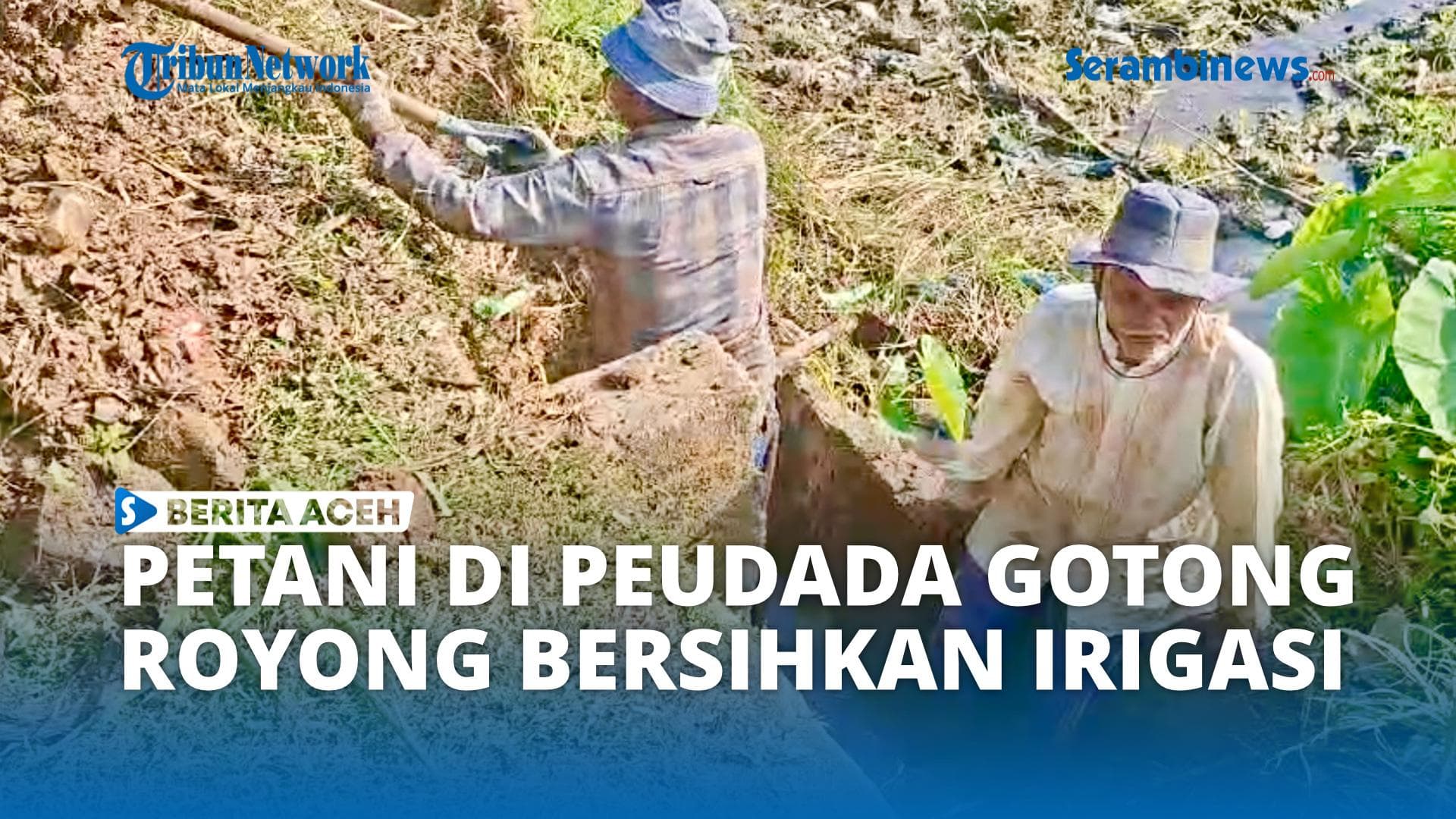 Ratusan Petani Peudada Bersihkan Saluran Irigasi, Harap Irigasi Aneuk Gajah Rheut Selesai