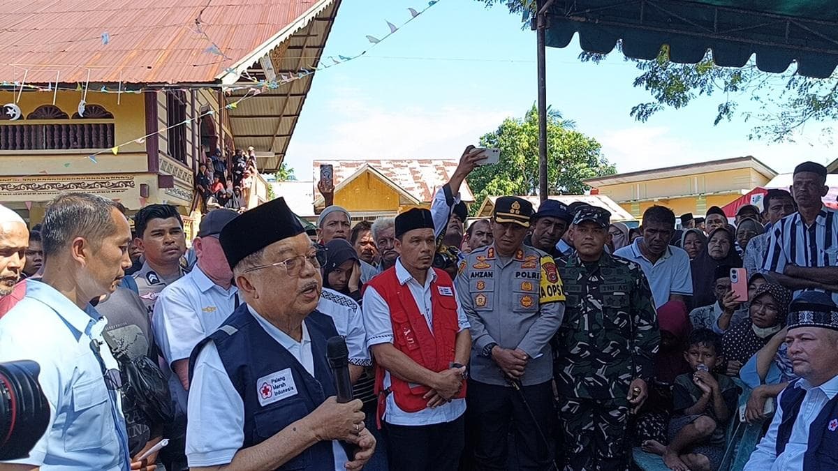Saat Kunjungi Aceh Utara, JK: Luas Wilayah Terdampak Banjir Melebihi Tsunami