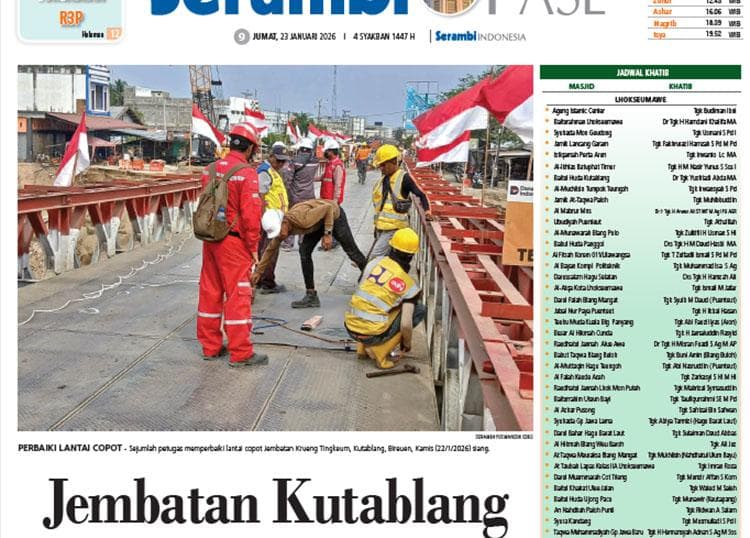 Jembatan Kutablang Ditutup 3 Jam untuk Perbaikan Lantai Copot