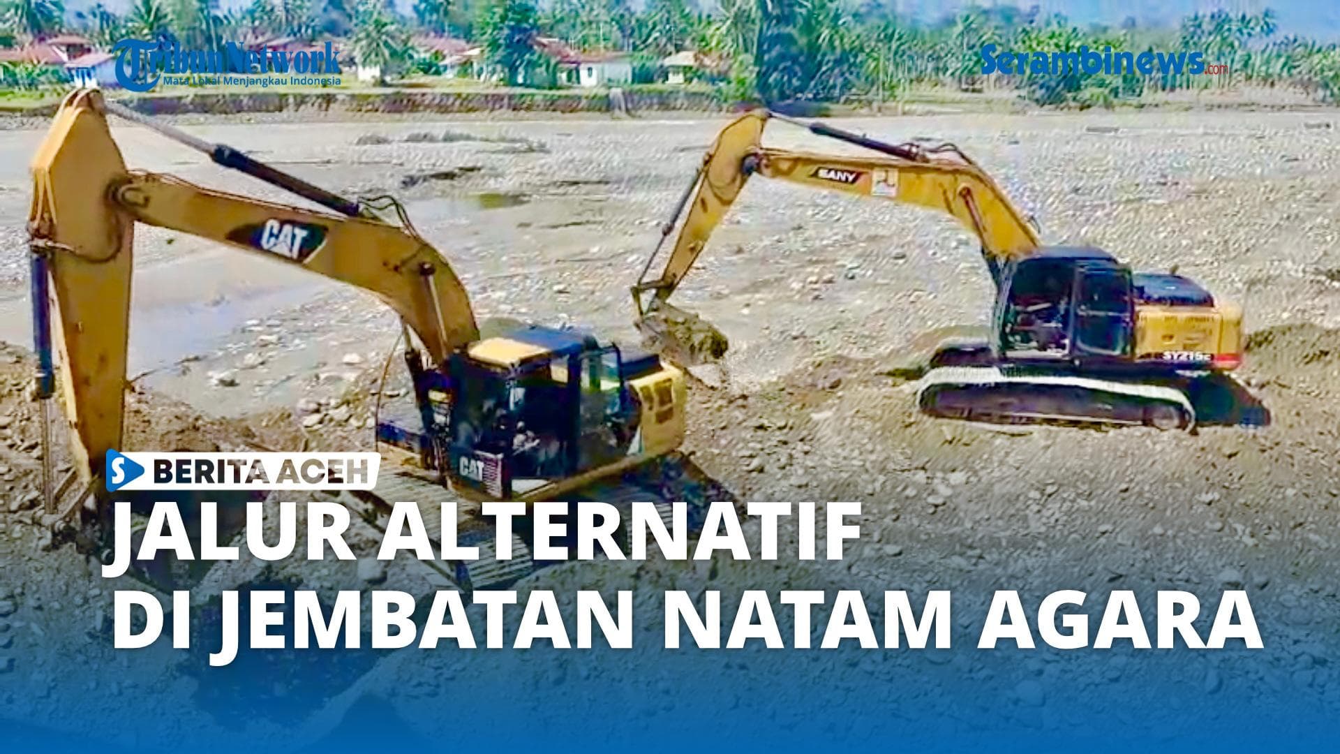 VIDEO - Jembatan Natam Ambruk Diterjang Banjir, Pemerintah Bangun Jalan Alternatif