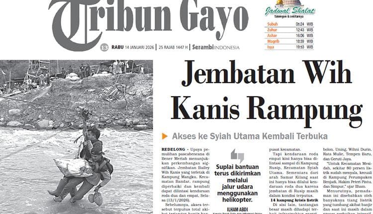 Jembatan Wih Kanis Rampung, Akses ke Syiah Utama Kembali Terbuka