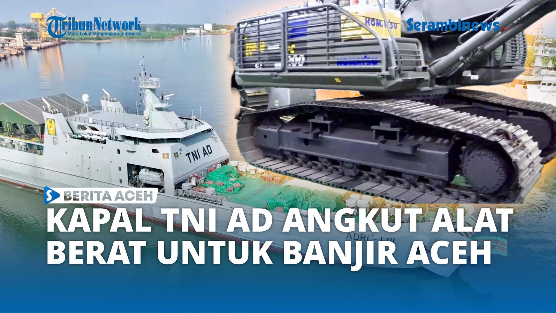 Alat Berat TNI AD Tiba di Lhokseumawe untuk Percepat Pemulihan Banjir