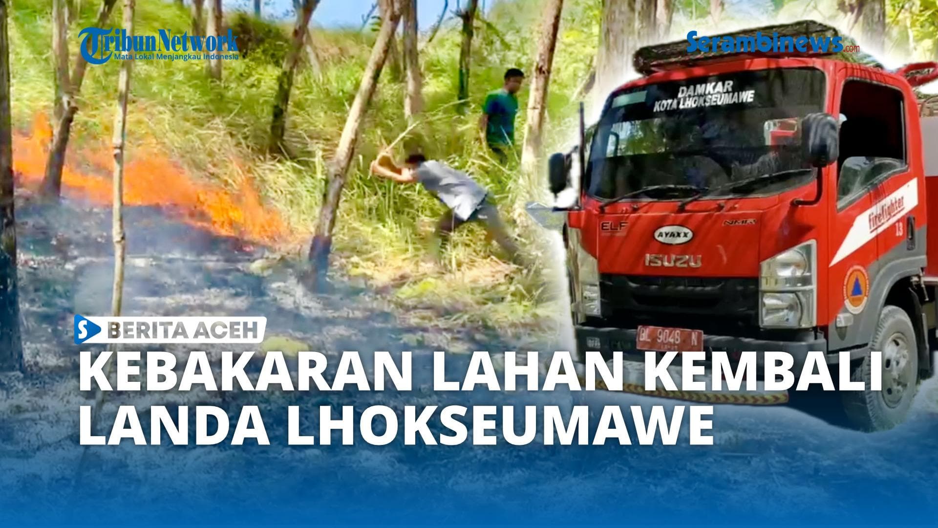 Kebakaran Lahan di Lhokseumawe Ancam Permukiman Warga, Api Dipadamkan