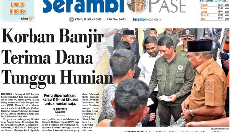 300 Korban Banjir Bireuen Terima Dana Tunggu Hunian Rp 1,8 Juta