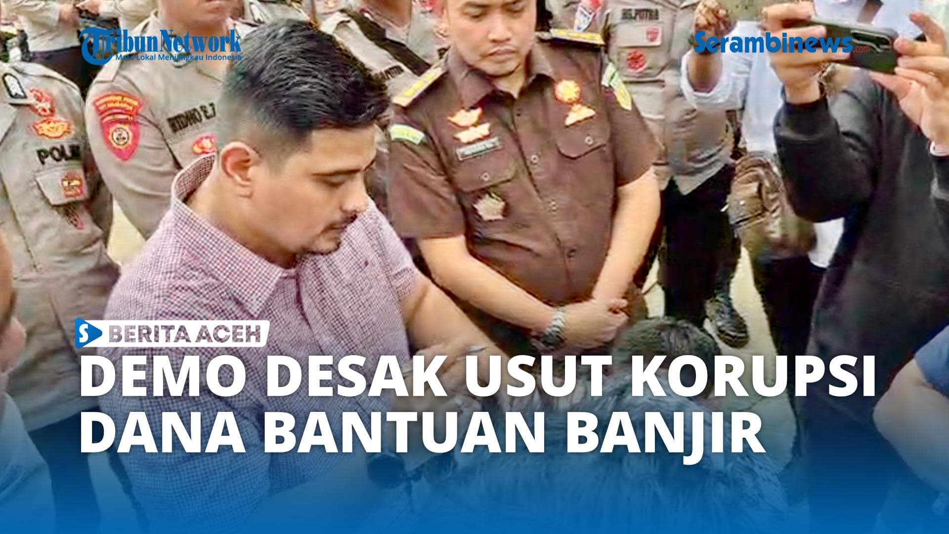 Pemuda Langsa Demo ke Kejari Desak Usut Korupsi Bantuan Banjir