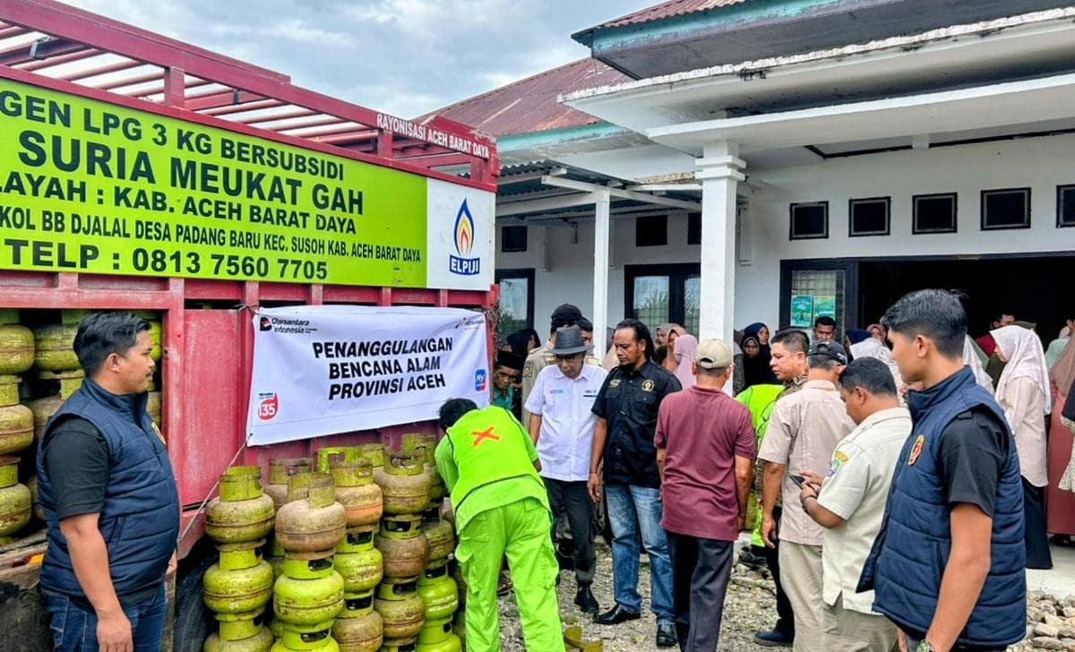 Pastikan Tepat Sasaran, Polres Abdya Awasi Operasi Pasar LPG 3 Kilogram di Tiga Kecamatan 