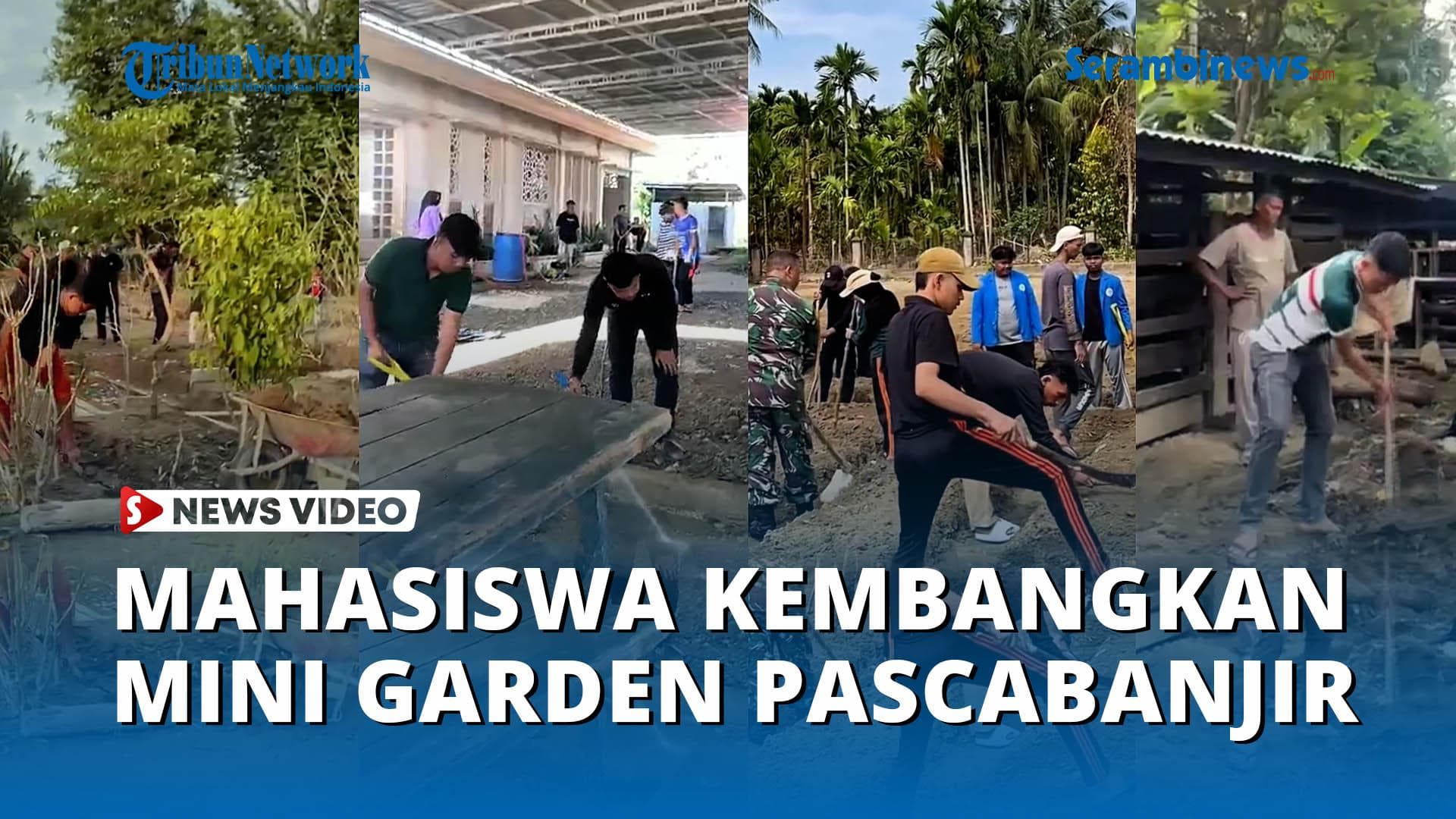Mahasiswa UBBG Bantu Petani Tiba Masjid Panen Sayuran Pascabanjir
