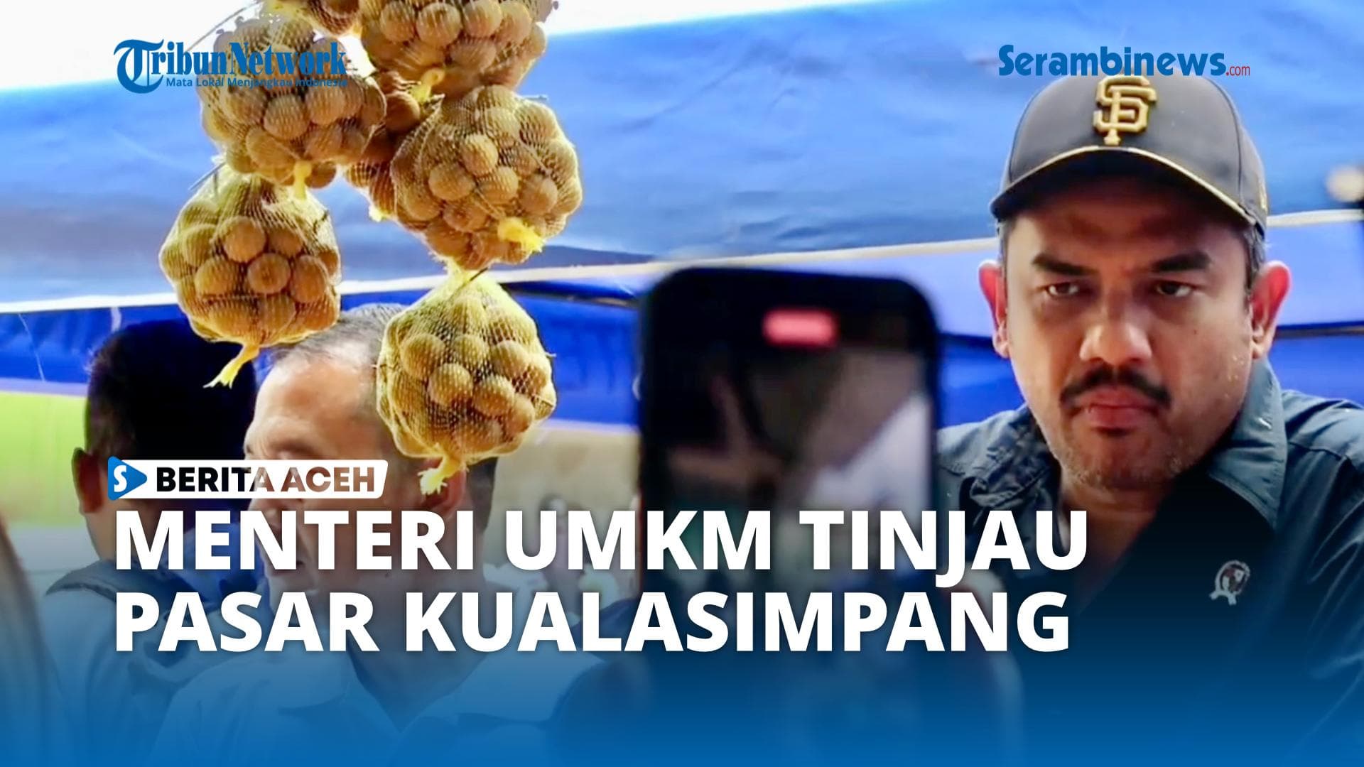 Menteri UMKM Tinjau Pasar Kualasimpang Pasca Banjir, Sumur Bor Dibangun