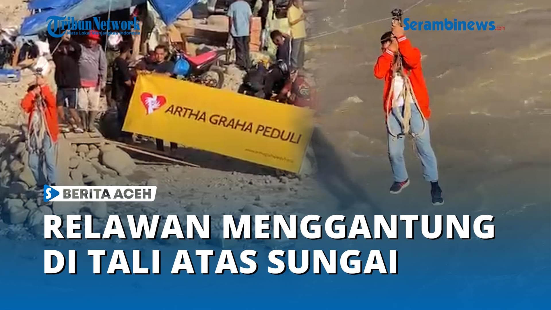 Relawan Aceh Antar Bantuan ke Desa Terisolir di Ketol Aceh Tengah