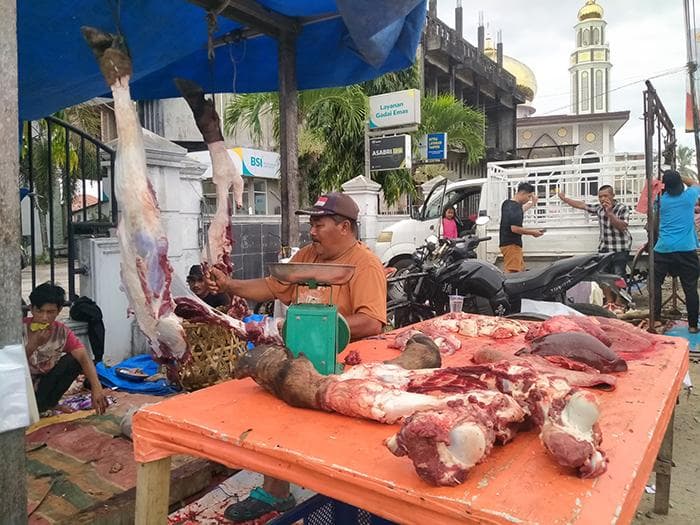 Harga Daging Meugang di Abdya Tetap Rp 200.000/Kg, Tradisi Warga Blangpidie Bertahan