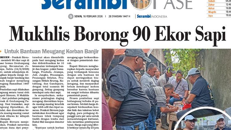 Pemkab Bireuen Beli 90 Ekor Sapi Meugang untuk Korban Banjir