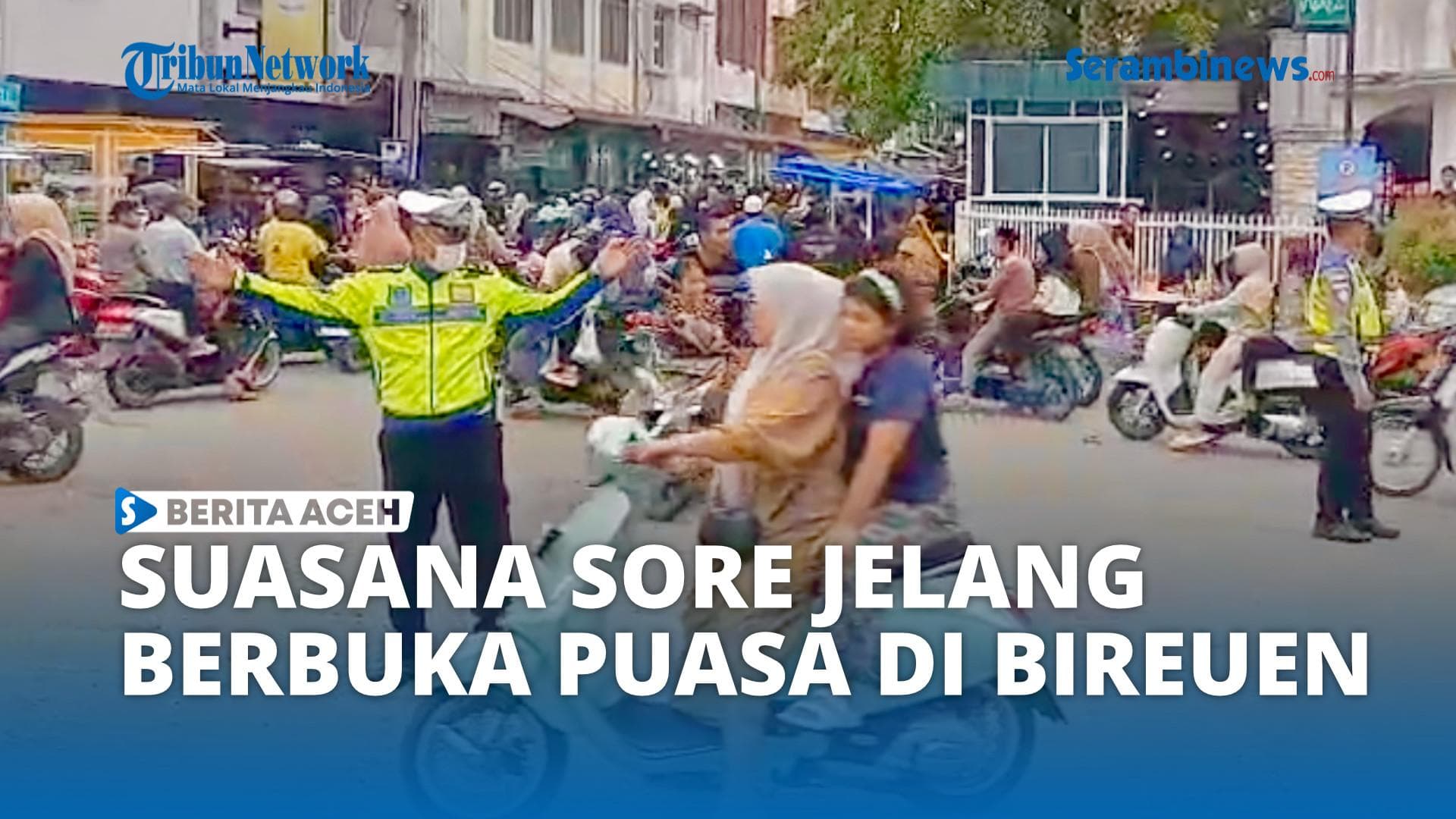 Ramai Bireuen Jelang Berbuka, Satlantas Turunkan 12 Personel