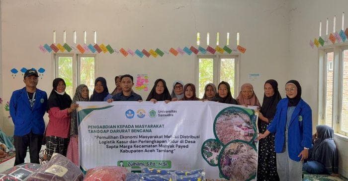 Dosen Unsam Bantu Warga Aceh Tamiang dengan Kasur Pasca Banjir