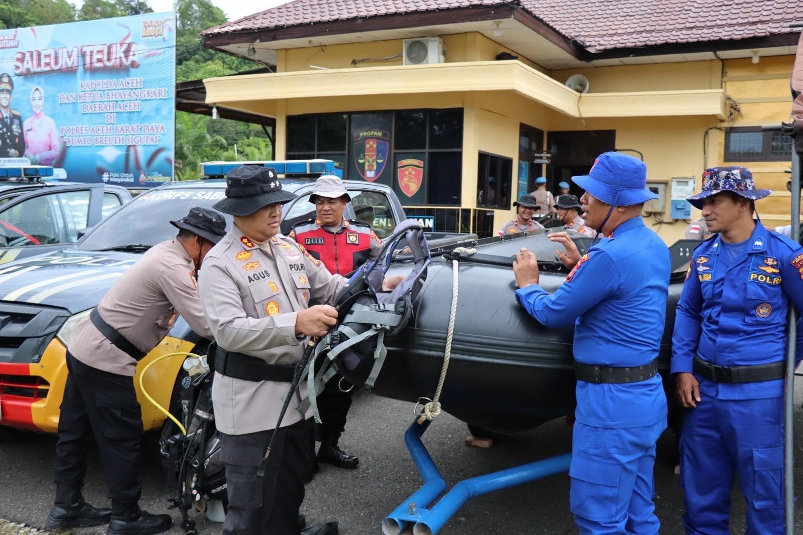 Polres Abdya Siagakan Posko Bencana, Waspadai Banjir dan Longsor di Aceh Barat Daya