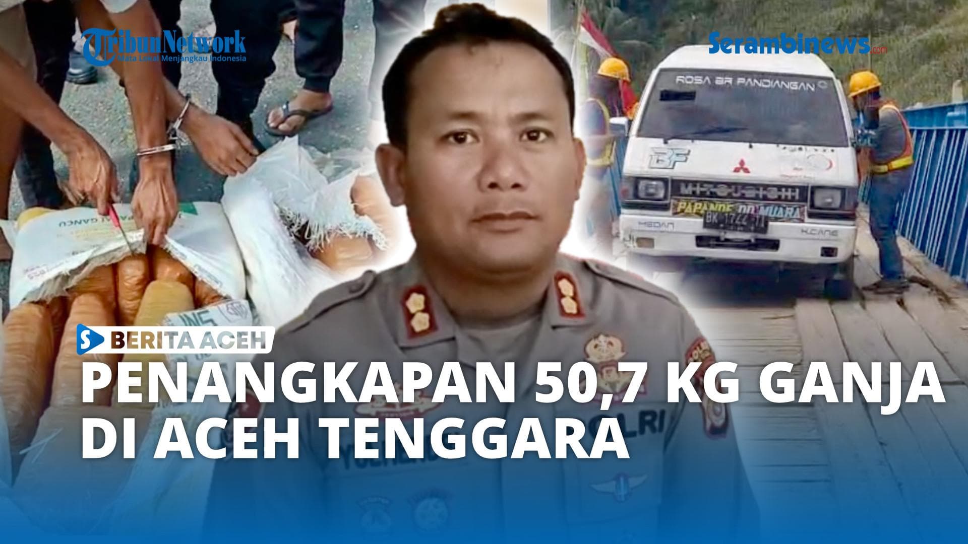 Polres Aceh Tenggara Amankan 50,7 Kg Ganja, Tangkap Dua Kurir