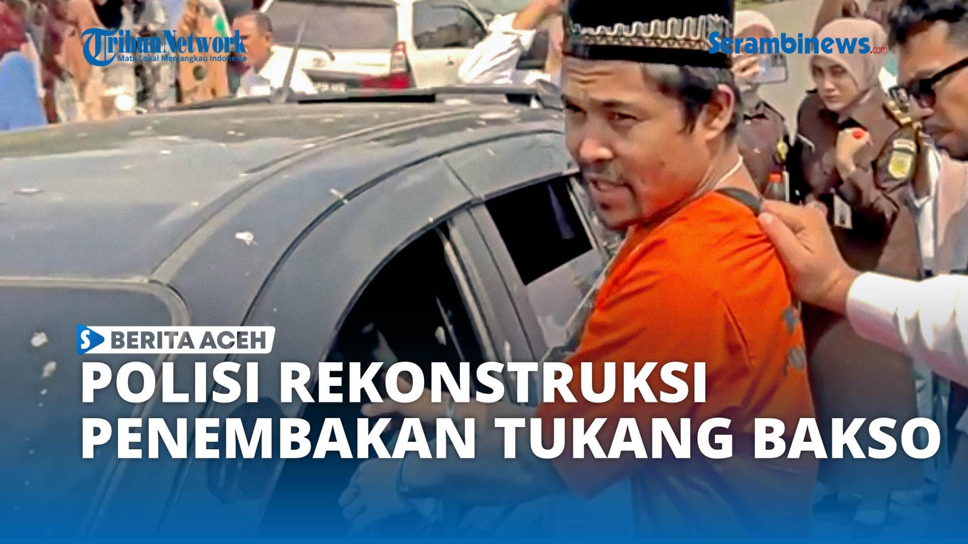 Rekonstruksi Penembakan Penjual Bakso di Lhokseumawe, Tiga Tersangka Diamankan