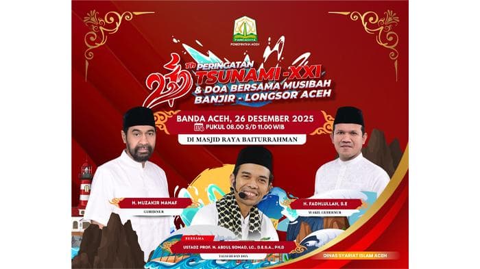 21 Tahun Tsunami Diisi dengan Doa Bersama untuk Korban Banjir