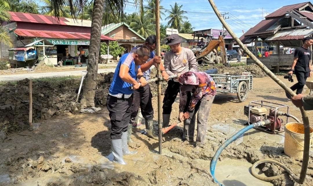 Polda Aceh Bangun 221 Sumur Bor untuk Warga Terdampak Bencana