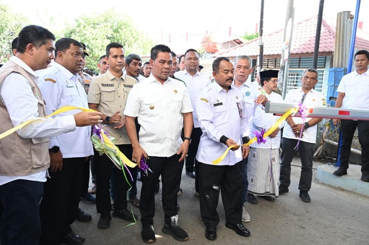 Portal Parkir Baru di Pasar Induk Lambaro untuk Atasi Kemacetan