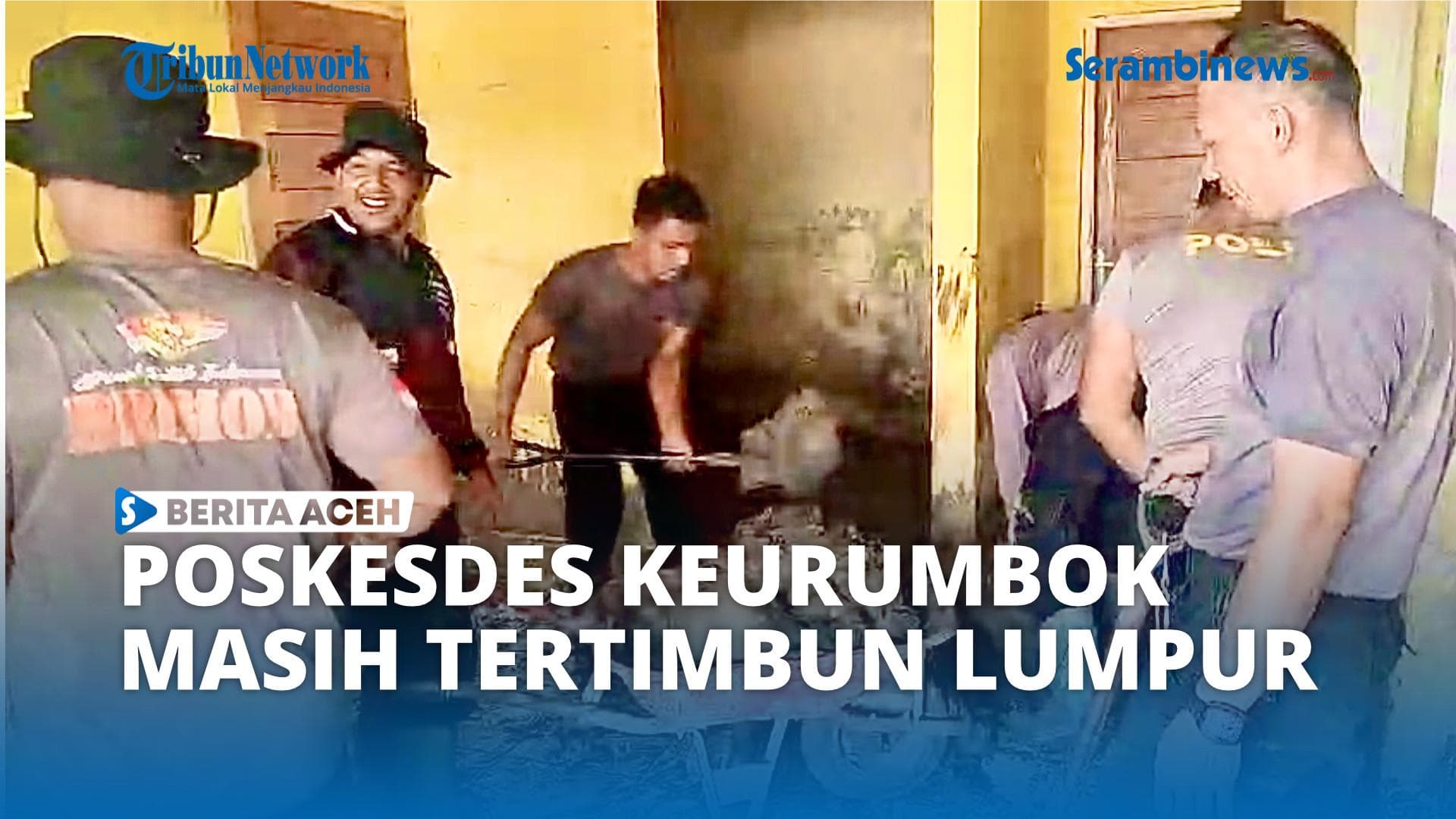 Poskesdes Keurumbok Bireuen Masih Tertutup Lumpur Pasca Banjir