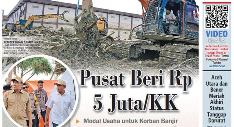 Warga Aceh Terima Rp 5 Juta/KK untuk Bangkitkan Usaha Pasca Banjir