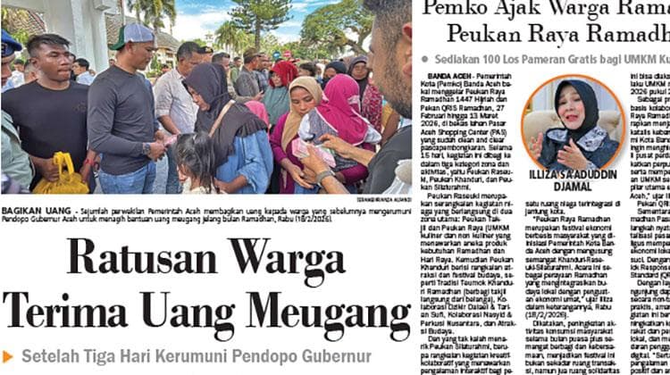 Ratusan Warga Aceh Terima Uang Meugang Setelah Tiga Hari Kerumuni Pendopo Gubernur